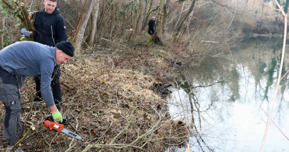 Les pêcheurs de Mackenheim en pleine activité