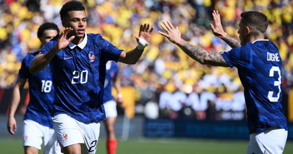 L’équipe de France remaniée domine facilement grâce à un doublé de Doué