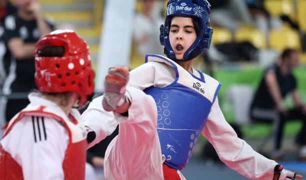 Chehrazad Bouali en compétition à Strasbourg